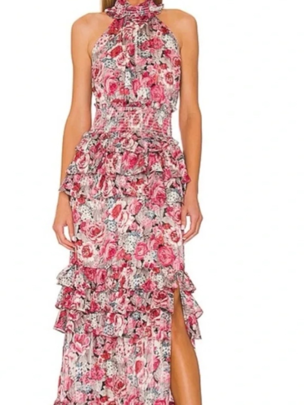 Elliatt Dunmore pink floral dress size small
